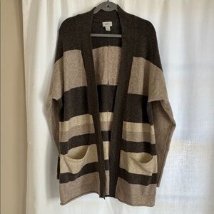 Old Navy Striped Open Front Cardigan Size Latge